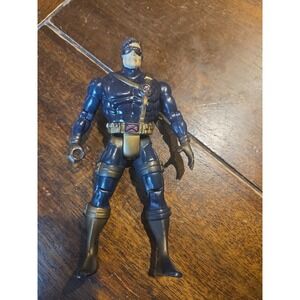 1993 Toy Biz Marvel X-Men Cyclops Navy And Gold 5" Action Figure
